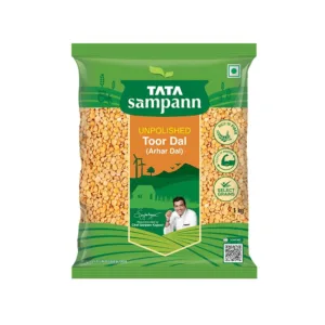 Tata Sampann Unpolished Toor DalToor Dal (1KG)