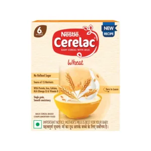 Nestle Cerelac Wheat Baby Cereal (With No Refined Sugar, 6-24 Months) ( 1 UNIT )