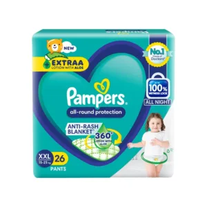 Pampers All Round Protection Diaper (Pants, XXL, 15-25 kg) (26 PIECES)