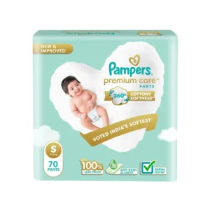 Pampers Premium Care Diaper (Pants, S, 4-8 kg) (70 PIECES)