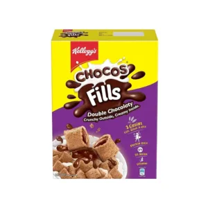 Kellogg's Double Chocolaty Fills Chocos (Crunchy Outside, Creamy Inside) - Pack of 2