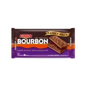 Britannia The Original Bourbon Creme Biscuit - Buy 4 Get 1 Free (5X100GM)