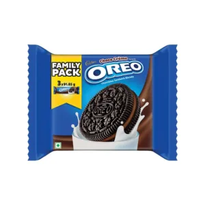 Cadbury Oreo Chocolate Flavour Crème Sandwich Cream Biscuits Family Pack (275.55GM)
