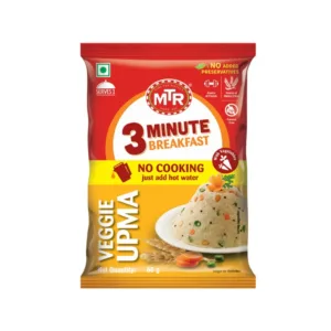 MTR 3 Minute Veggie Upma Breakfast Mix (60GM)