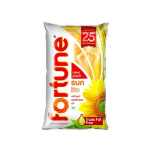 Fortune Sunlite Refined Sunflower Oil (870GM)