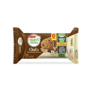 Britannia NutriChoice Nutrichoice Oats Chocolate & Almond Biscuit (75GM)